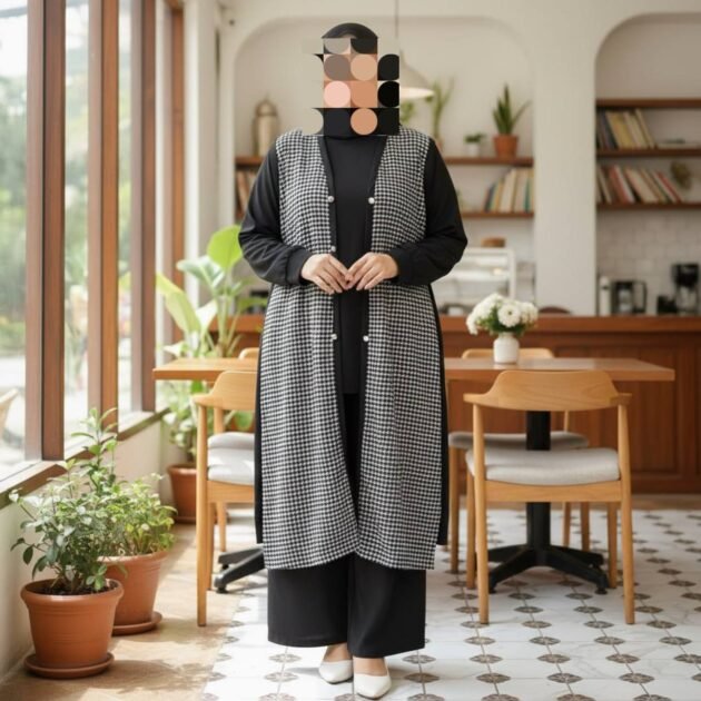 ENSEMBLE PIED DE POULE